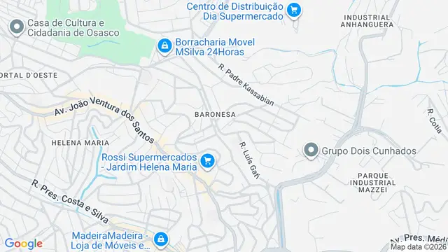 Mapa do bairro Baronesa, Osasco - SP