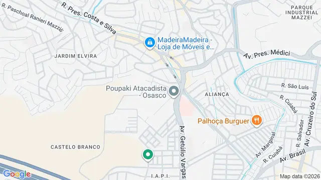 Mapa do bairro Castelo Branco, Osasco - SP