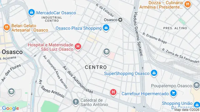 Mapa do bairro Centro, Osasco - SP