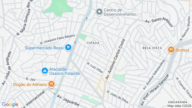 Mapa do bairro Cipava, Osasco - SP