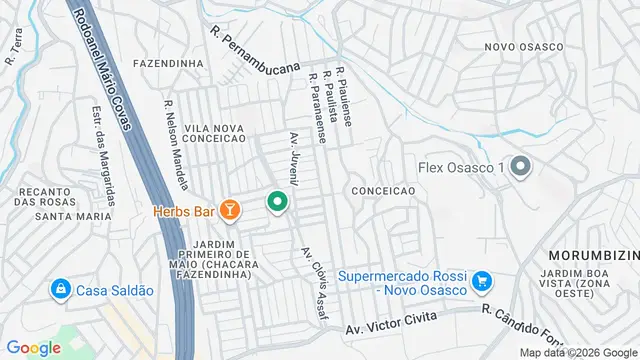 Mapa do bairro Conceição, Osasco - SP
