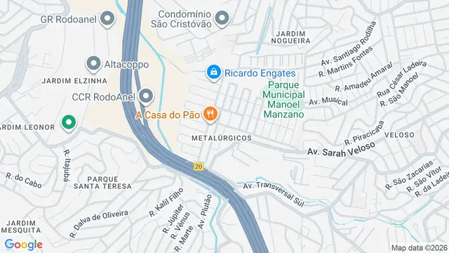 Mapa do bairro Metalúrgicos, Osasco - SP