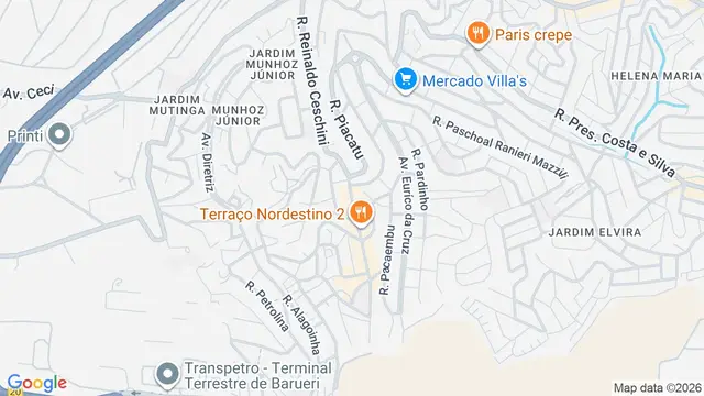 Mapa do bairro Munhoz Júnior, Osasco - SP