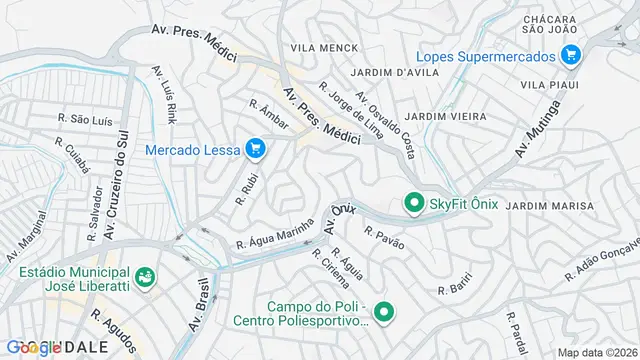 Mapa do bairro Mutinga, Osasco - SP