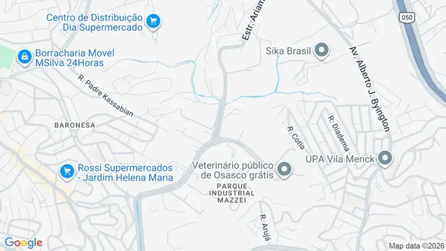 Mapa do bairro Parque Industrial Mazzei, Osasco - SP