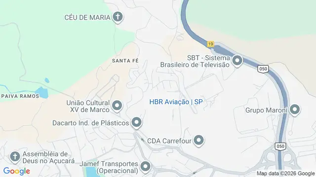 Mapa do bairro Santa Fé, Osasco - SP